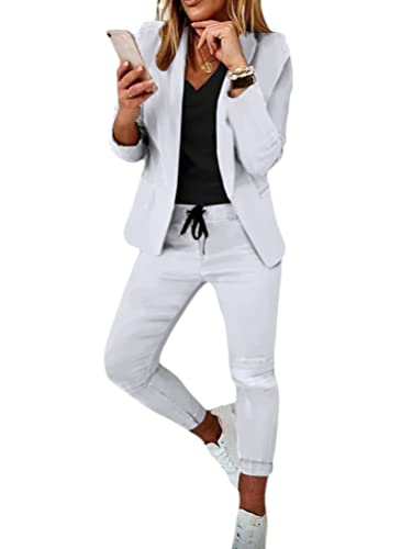 Shownicer Tuta da Donna a Due Pezzi Tinta Unita