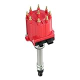Ignition Distributor Compatible with 1987-1997 GMC Chevy 5.0L 5.7L 7.4L C/K Pickup Truck Van Big Blocks Small Blocks 305 350 454 HEI652R Red Cap