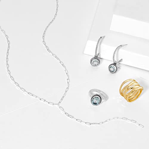 Silpada 'Sandbar' Natural Blue Topaz Ring In Sterling Silver, Size 11, Size 11 #TOP5