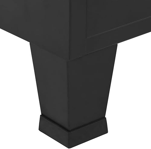 Miniatura 9 de BIGBARLEY Armario de dormitorio, organizador de ropa de armario, organizador de almacenamiento para ahorrar espacio, armario industrial negro, 35.4