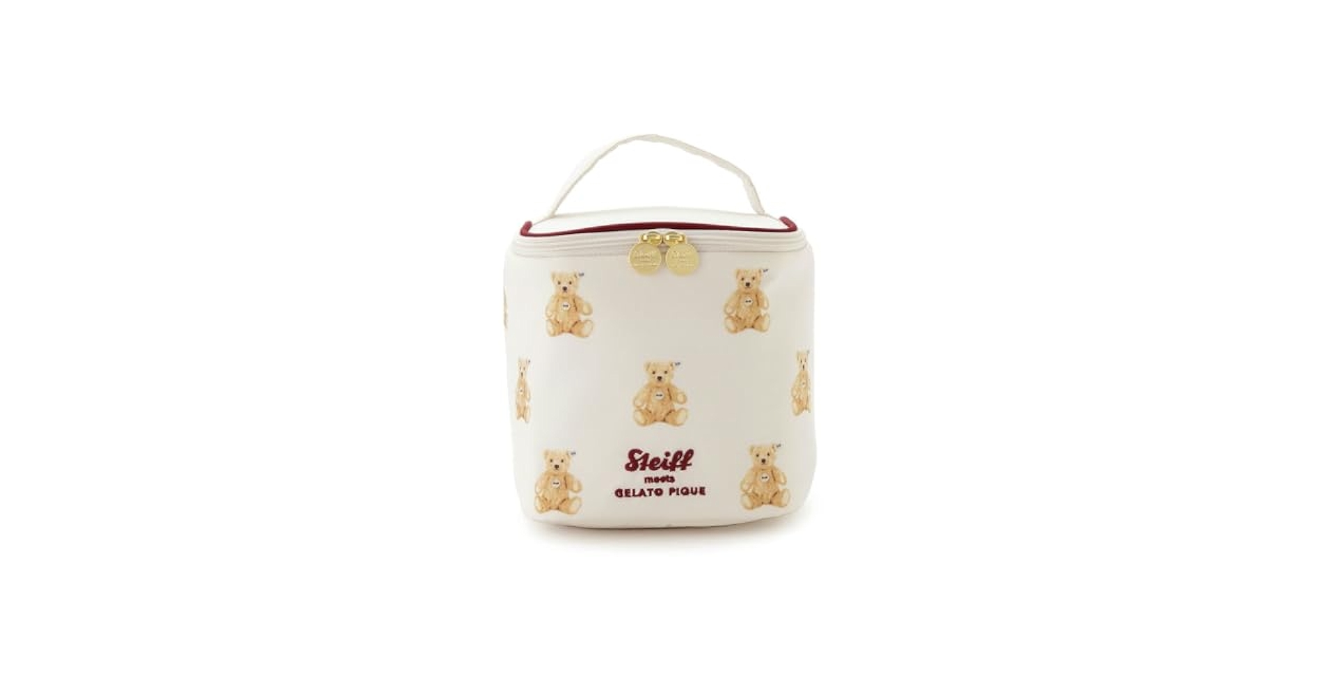 【gelato pique】新品　シュタイフ×ジェラピケ　バニティ　ポーチ gelato pique】新品 シュタイフ×ジェラピケ バニティ ポーチ