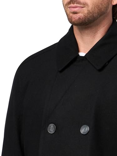 Image of Nautica Men's Wool Blend Peacoat - Double-Breasted Winter Coat, Regular, Big & Tall Sizes