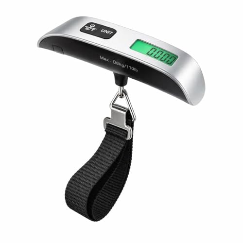 Balança de Mala Digital Portátil Premium para Bagagem até 50Kg | ...