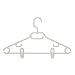 Honey-Can-Do HNG-01364 Swivel Hanger with Dress Notches and Clips, 3-Pack, White