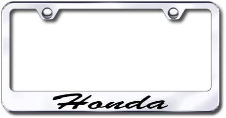 Au-TOMOTIVE GOLD Honda Script License Plate Frame