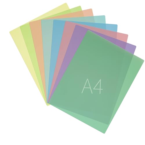 Aramanara 24 Pcs A4 Colour Dyslexia Overlays, Plastic Reading Dyslexia Aid, Guided Reading Overlays for Dyslexia Visual Stress ADHD(8 Colors)