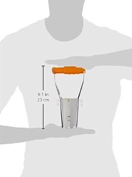 Fiskars Bulb Planter, Spring-Loaded Handle for Easy Bulb Planting, Depth Gradation Marks for Accurate Planting in Tough Soil, Rust-Resistant Steel Garden Tool, 2.25 Diameter Hand Tool