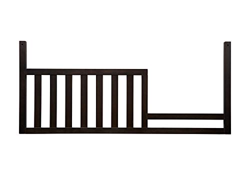 Image of Toddler Bed Safety Guard Rail for Kingsley & Centennial Convertible Cribs - Solid Wood Rail for Convertible Crib to Toddler Bed Conversion - Safety Bed Rail for Children (Slate)