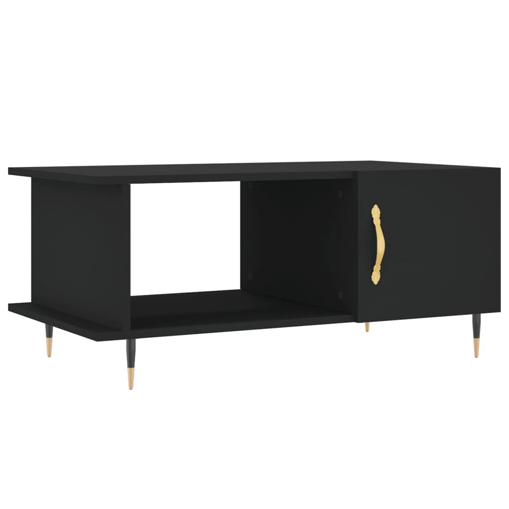 Table basse noir avec rangement pour éliminer le désordre dans votre salon