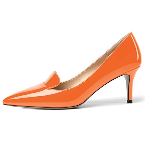 ROSERWISH Womens Patent Pointed Toe Fashion Party Slip On Office Stiletto High Heel Pumps Dress Shoes 2.5 Inch2
