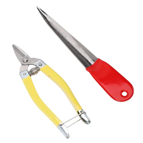Kit de Ferramentas de Tecelagem de Vime Com 2 Peças Tesoura de Jardim de Plástico Com Padrão de Drag