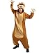 Funidelia | Costume di Taz - Looney Tunes per donna e uomo ▶ Cartoni Animati, Diavolo della Tasmania - Costume per Adulto e accessori per Feste, Carnevale e Halloween - Taglia M-L - Marroni