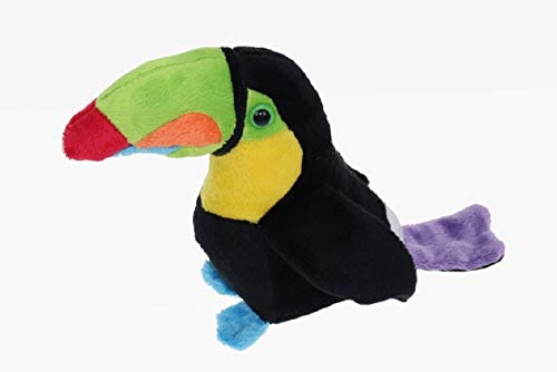 Unbekannt Stofftier Tukan 14 cm, Kuscheltier Plüschtier, Hornvogel Vogel Vögel
