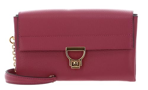 Sac bandoulière Arlettis Coccinelle en cuir rosewood framboise