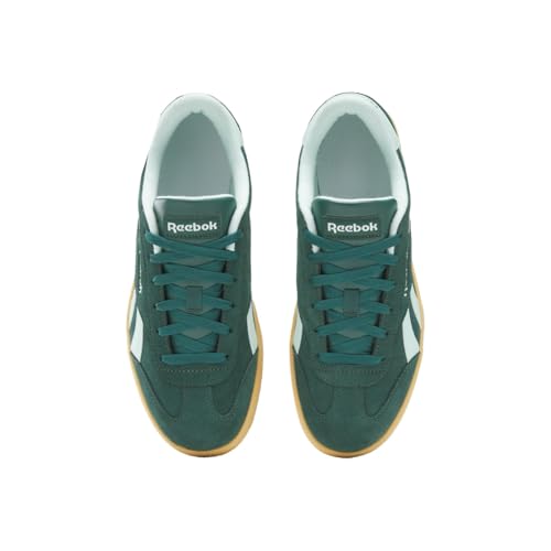 Reebok Unisex Smash Edge Sneaker, Collegiate Green/Glitch Aqua/Gum, 6 Women/ 4.5 Men