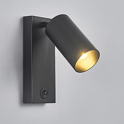 YKSJDFH Luz de Noche Luz de Pared Dormitorio Giratorio Plegable Luz de Lectura Interruptor de botón E27 Lámpara de Pared Hotel Engineelamp Accesorio de luz Cover