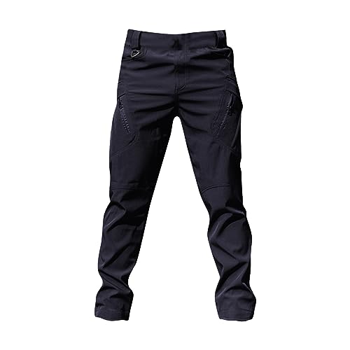OIOLOYJM Military Cargo Pants for Men Hiking Relaxed Fit Work Waterproof Stretch Tactical Lightweight Outdoor Travel Pant