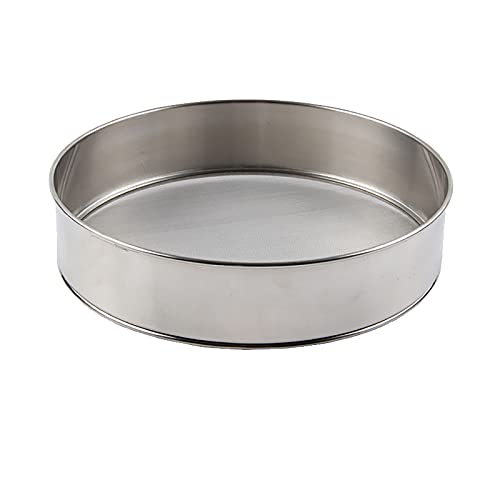 XIANGLONGY Tamis Farine en Acier Inoxydable, 15 * 4.5 cm Mailles Fines Tamis Patisserie, Tamiseur de Farine Professionne pour Farine Gâteaux Légumes