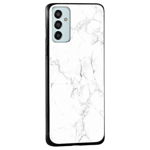 Image of COLORflow Back Cover Compatible with Samsung Galaxy F13 / M13 4G | White Marble | Shockproof TPU Bumper Cover with Camera Protection Back Cover