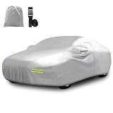 Mockins 190"x75"x60" 190T Polyester Soft Sedan Car Cover with Zipper Door