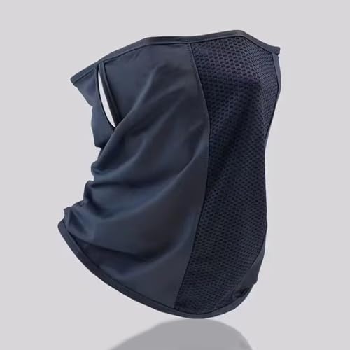 PENCHEAK Maschera multiuso per esterni, antivento, antipolvere, per ciclismo, corsa, escursionismo, escursionismo, ciclismo, leggera, protezione solare, Nero , Taglia unica