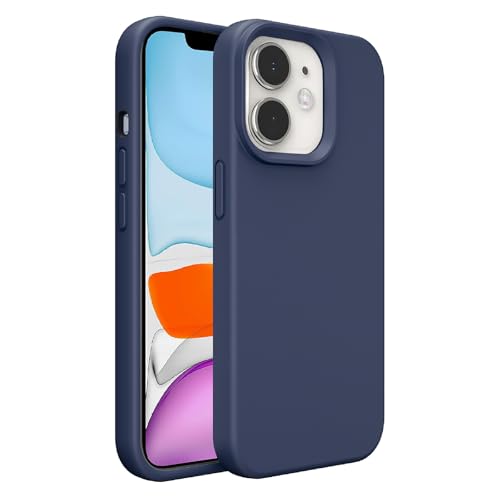 Image of iPhone 11 Case Silicone,Soft Microfiber Lining(Midnight Blue)