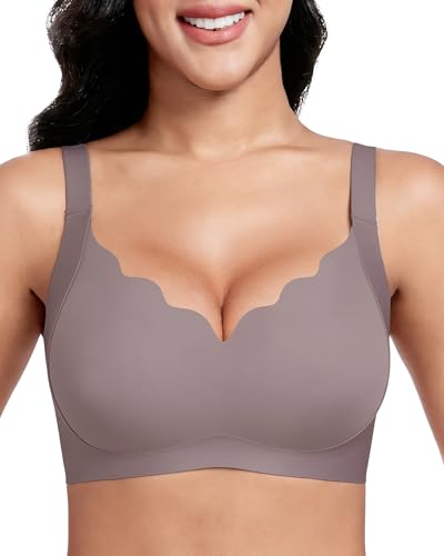 Soutien-gorge sans armatures confortable pour grandes seins push-up