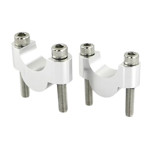 28mm 1 1/8�C���` �n���h���o�[���C�U�[ �t�@�b�g�o�[�}�E���g���C�U�[ �K������ CB1000R CB650R CB500X/F CBF125NA/300NA VFR1200X CTX700 CRF250R ADV350�p(Silver Riser
