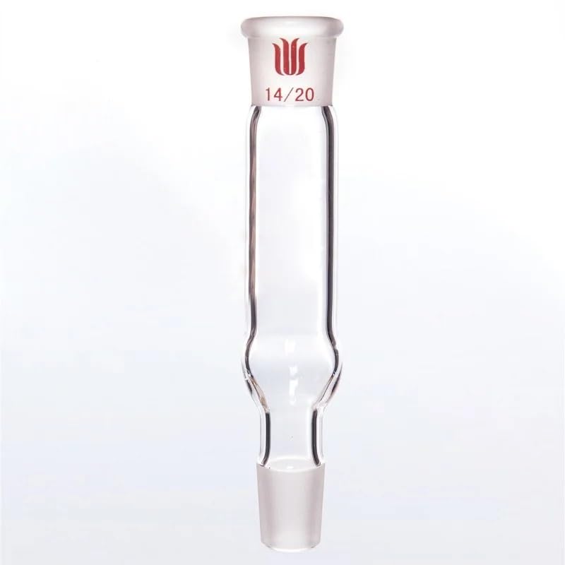 Lab Straight drying tube with upper and lower grinding ports, ADAPTER, DRYING TUBE, STRAIGHT, Borosilicate glass, A86(A861420)