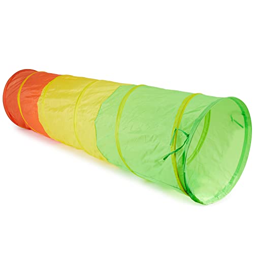 Bieco Kriechtunnel Edition Ø 48 cm | Länge ca. 1,80 m | Spieltunnel für Kinder | Agility Set Hunde | Tunnel Kinder | Kriechtunnel Kinder | Spielzelt Kinder | Agility Tunnel | Krabbeltunnel ab 1 Jahr