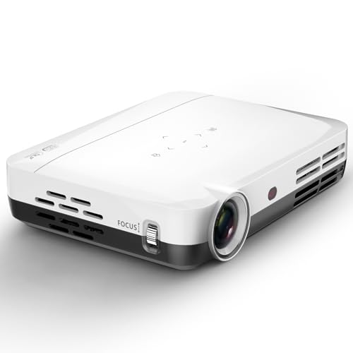 US Projector 4K S7 with Wi-Fi and Bluetooth, 3840 X 2160 Resolution, 7000 Lumens, Actual 3D, LED DLP...