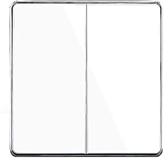 1/2/3/4 gang 2 way Grey Acrylic glass On/Off Switch 16A Large panel Standard Rocker Light Switch (3 gang 2 way)