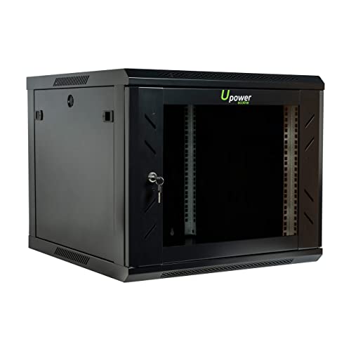 MASTER U-POWER Armario Rack 19' 9U Mural 600x600x501mm, hasta 80Kg Negro