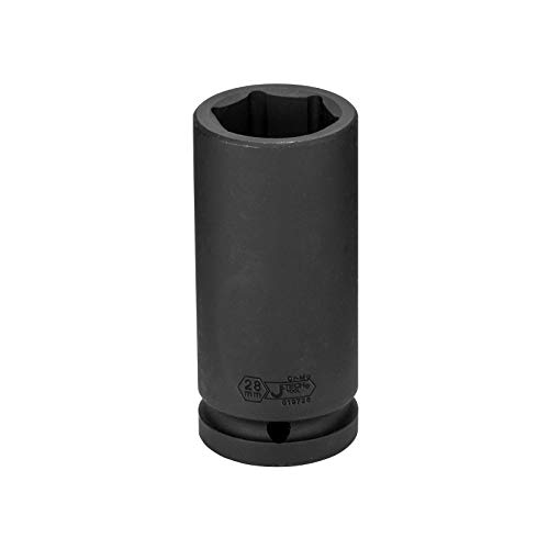 Image of Jetech 3 /4-Inch Drive 28mm Deep Impact Socket with 6-Point Design, Heat-Treated Chrome Molybdenum Alloy Steel, Metric