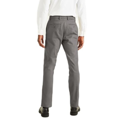 Image of Dockers Mens Straight Fit Signature Lux Cotton Stretch Khaki Pant