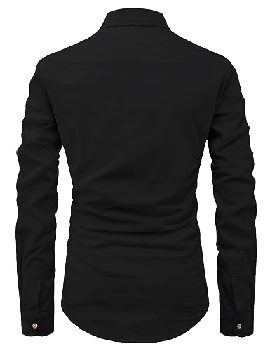Image of Vida Loca Men Cotton Full Sleeve Casual Spread Collor Slim Fit Short Kurta for Men and Boys (Pack of 2)