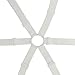 Auivguiv Adjustable Elastic Fitted Sheet Straps,Crisscross Bed Sheet Fasteners Suspenders,Fit Round and Square Mattresses (3 Way White)
