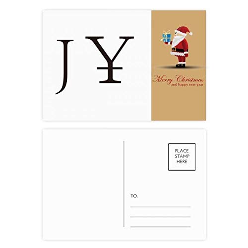 Cartes postales Yen japonais et Père Noël en lot de 20, édition limitée pour collection