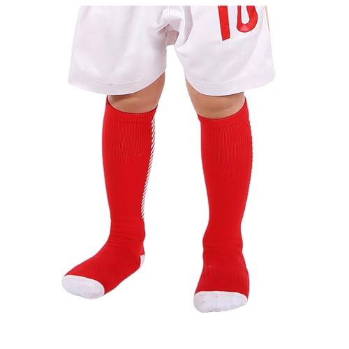 Kids Striped Printed Stockings Comfortable Mid Calf Sport Style Non Slip Breathable Footwear for Young Athletes