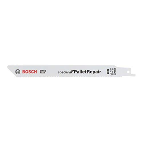 Bosch Professional Säbelsägeblatt S 722 VFR, Special für Pallet Repair, 190 mm, 0,9 mm, 5-er Pack, 2608658027, Weiß