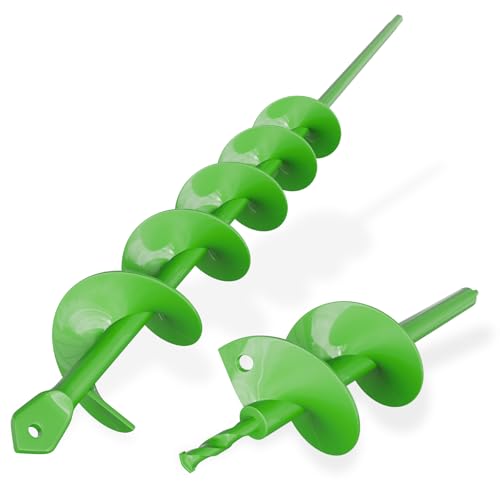 ZENIX 2PCS Gartenbohrer Erdbohrer 40×450+100×400mm für Akkuschrauber,Grabungswerkzeug zum Pflanzen,Garten Spiralbohrer Schnurlos Handbohrer Grabungswerkzeug zum Pflanzen und Bohren. ZENIX 2PCS Gartenbohrer Erdbohrer 40×450+100×400mm für Akkuschrauber,Grabungswerkzeug zum Pflanzen,Garten Spiralbohrer Schnurlos Handbohrer Grabungswerkzeug zum Pflanzen und Bohren.