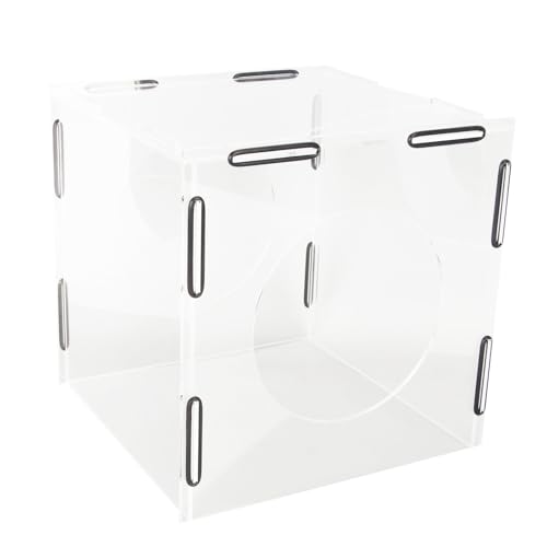 RiToEasysports Molilla de Polvo Capa Acrílica Transparente Cerrada para Grabado, Jaula de Polvo de Lavandería Simple para Artistas, 5 X Placas Acrílicas Establecidas