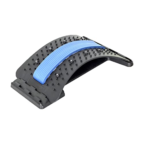 Back Stretching Device, Lumbar Support Back Stretcher, Back Stretcher for Lower Back Pain Relief, Back Massage Stretcher with 3 Adjustable Settings for Lower and Upper Back Massage and Support (D)