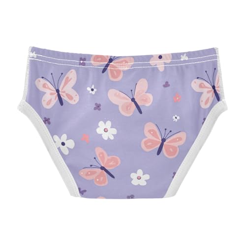 Wusikd Butterflies Flowers Boys' Underwear Cotton Purple Daisy Boys Briefs Soft Toddler Underwear 2T2