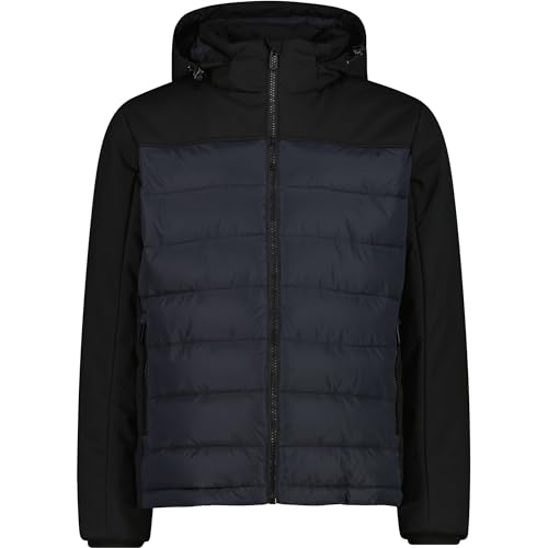 Sweat zippé homme CMP veste confortable au style sobre nero-antracite XXL