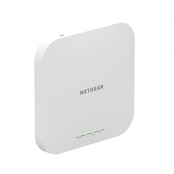 Netgear Wireless Access Point (WAX610) - WiFi 6 Dual-Band AX1800 Speed | Up to 250 Client Devices | 1 x 2.5G Ethernet LAN Port | 802.11ax | Insight Remote Management | PoE+ or Optional Power Adapter (WAX610-100EUS)