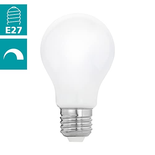 Eglo Dimmable E27 LED Light Bulb Milky, Opaque Edison lamp, 7.5 watt (Equivalent to 60 watt), 806 Lumen, Warm White Glow - Image 2