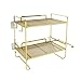 Compact Bathroom Storage Solution 2 Tiers Iron Rack with Open Shelves & Hook Multifunction Bathroom Wall Shelf Not Drilling