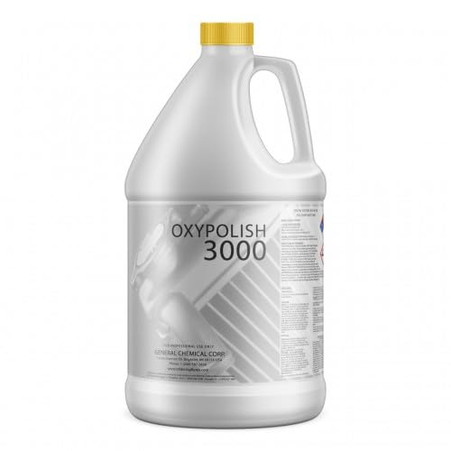 OxyPolish 3000 - Metal Stain and Oxidation Remover, for Stainless Steel, Aluminum, Chrome, Removes Water Stains, Oxidation, Corrosion with Minimal Effort, Heavy-Duty Cleaner and Restorer - 1 Gallon