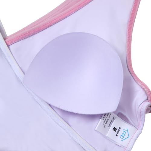 Image of IFFEI Mommy and Me Swimsuits Family Matching Bathing Suits with Cover Up
